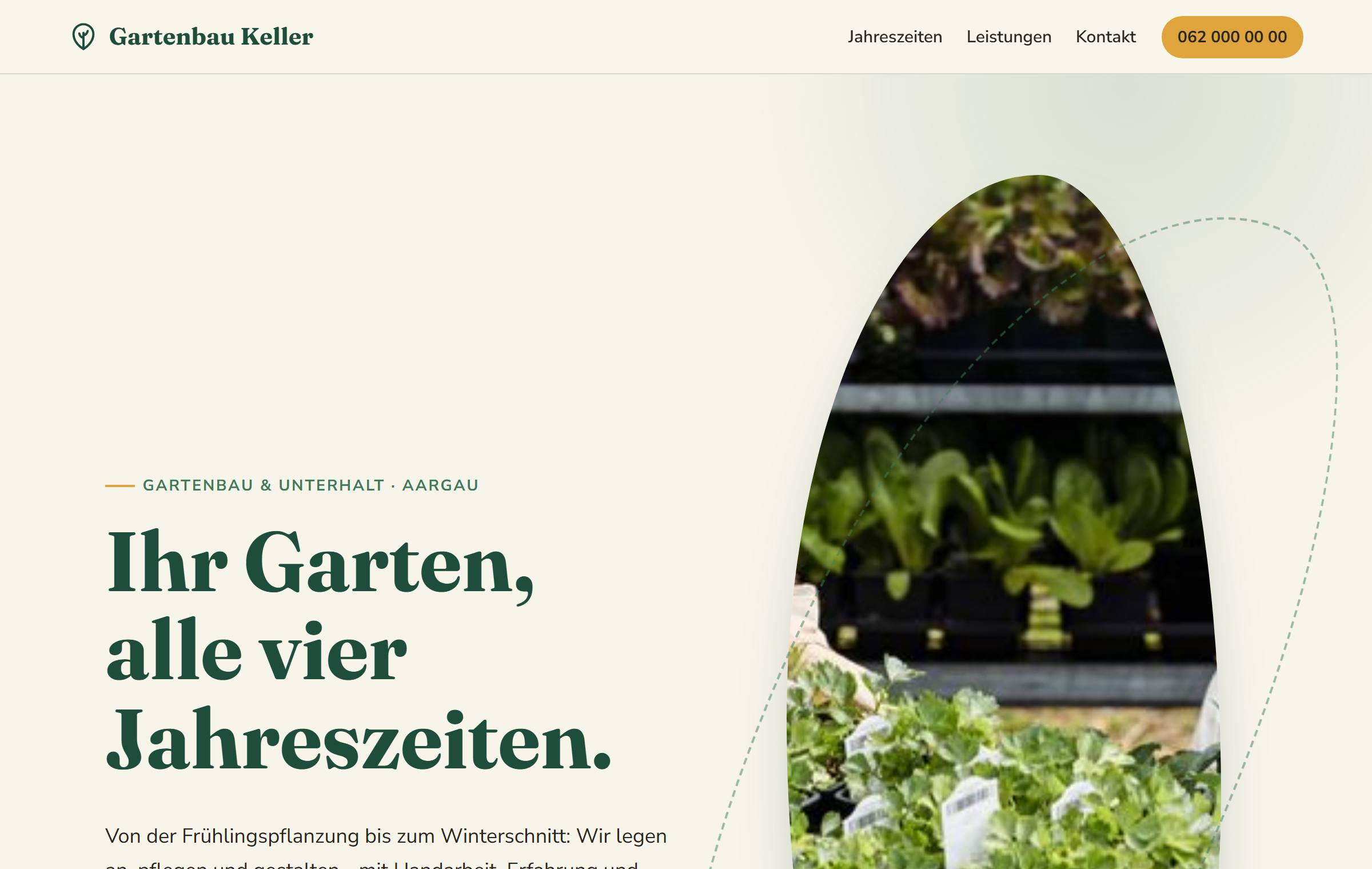 Demo-Website Gartenbau Keller